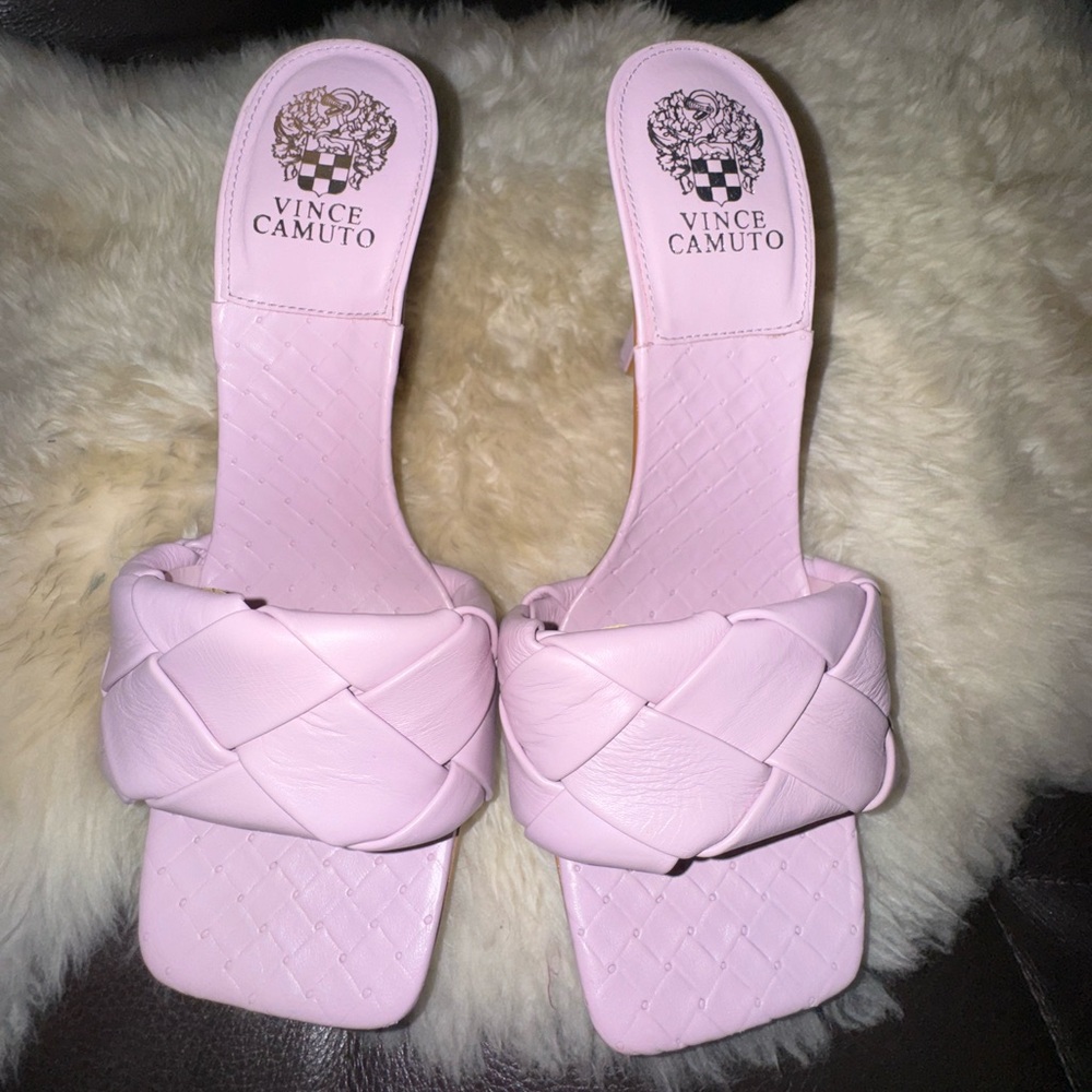 Vince Camuto Braided Strap Sandals in Lavender
